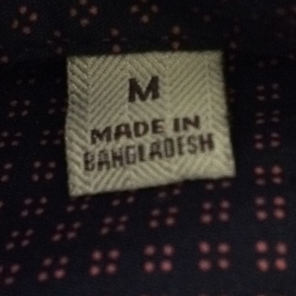 Men’s Jachs Casual Button Down Short Blue & Red M - Picture 5 of 5